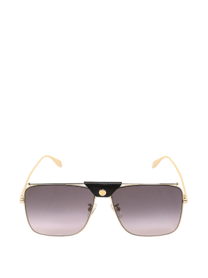 Alexander Mcqueen Eyewear Aviator Frame Sunglasses