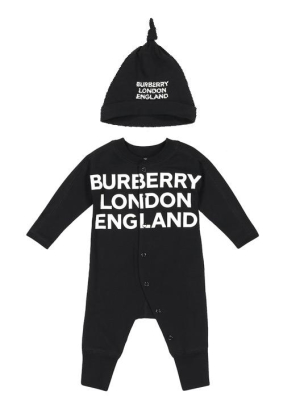 Burberry Kids Logo Print Two-piece Baby Gift Set