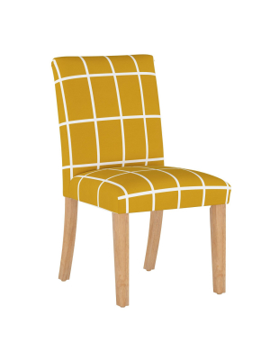 Dining Chair Rectangle Grid Mustard - Cloth & Company