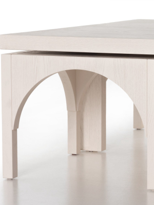 Amara Coffee Table W/ Nesting Arch Stools