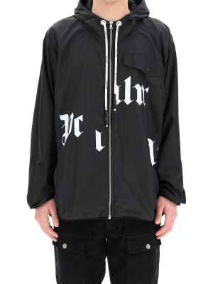 Palm Angels Logo Printed Hooded Jacket