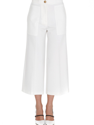 Pinko Wide-leg Cropped Trousers