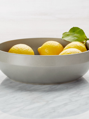 Visto Grey Stoneware Serving Bowl