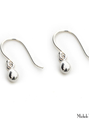 Sterling Silver Egg Earrings