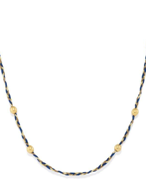 Blue Precious Threads Necklace