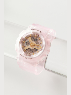 Casio Baby-g Pink Resin Analog-digital Watch