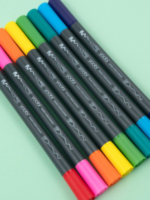 Double Ended Markers, 8 Pack