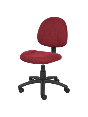 Deluxe Posture Chair Burgundy - Boss Office Products