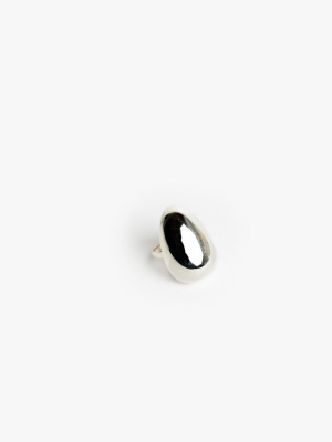 Egg Ring In Sterling Silver