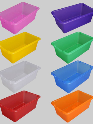 8ct Transparent Plastic Bins - Bullseye's Playground™