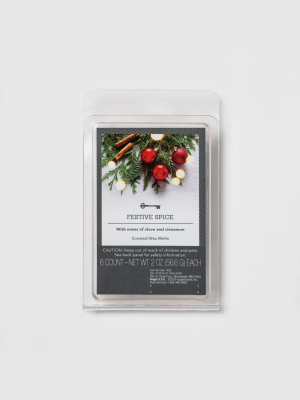 6ct Festive Spice Scented Wax Melts - Threshold™