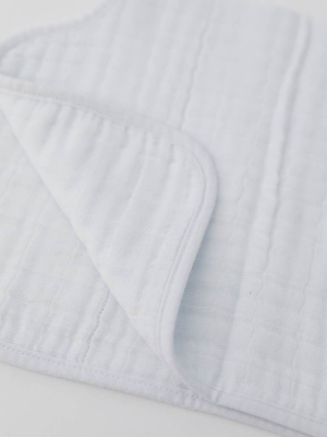 Cotton Muslin Burp Cloth - White