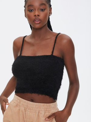 Fuzzy Knit Cropped Cami