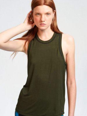 Toni Jersey Tank - Army