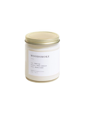 Woodsmoke Minimalist Candle