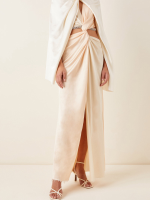 Twisted Satin Cape