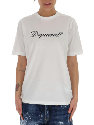 Dsquared2 Logo Print Crewneck T-shirt