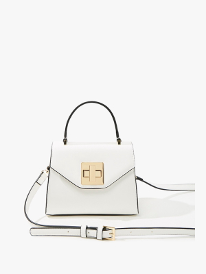 Structured Twist-lock Crossbody Bag