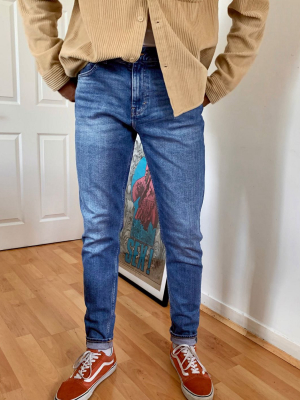Weekday Cone Jeans In Marfa Blue