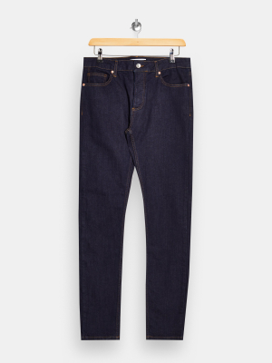 Raw Denim Stretch Skinny Jeans