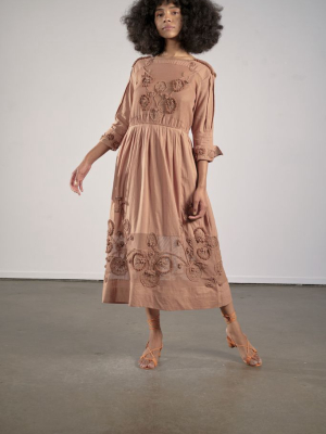 Sydney Dress In Shitake By Maria Stanley
