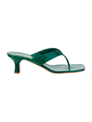 Paris Texas Embossed Thong Sandals