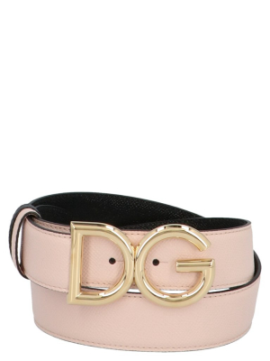 Dolce & Gabbana Logo Plaque Reversible Belt