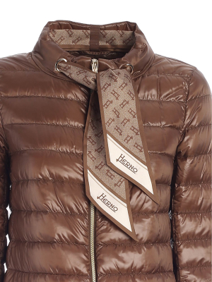 Herno Scarf Detail Padded Coat