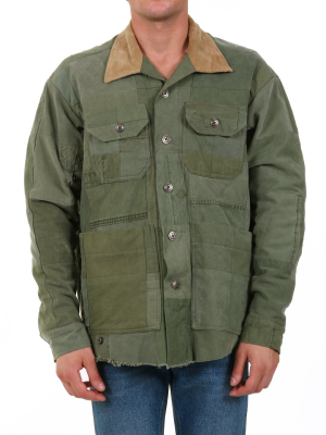 Greg Lauren Patchwork Military Jacket