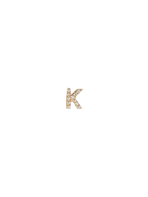 Diamond Letter K Charm