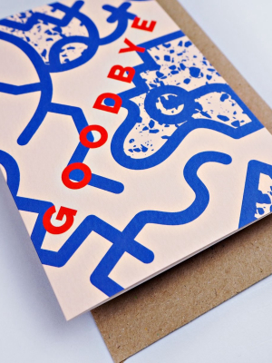 Memphis Map Goodbye Card