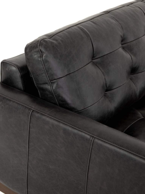 Lexi Leather Sofa, Sonoma Black