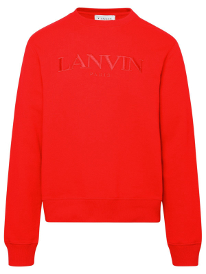 Lanvin Logo Embroidered Sweatshirt