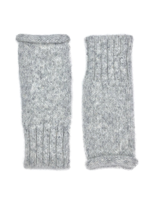 Gray Essential Knit Alpaca Gloves