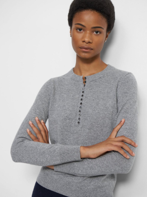 Henley Sweater In Cashmere