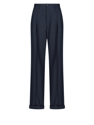 Maison Margiela High Rise Flared Trousers