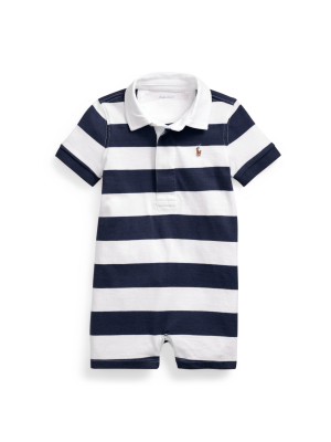 Striped Cotton Rugby Shortall