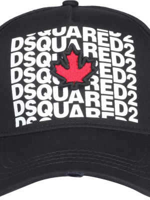 Dsquared2 Logo Print Baseball Cap