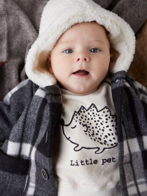 Organic Baby Sweatshirt Hedgehog