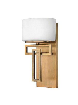 Bath Lanza Bath Sconce Brushed Bronze