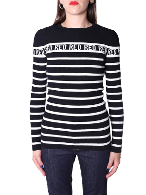 Redvalentino Striped Crewneck Jumper