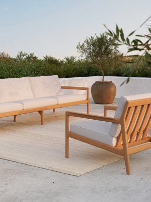 Teak Jack Outdoor Sofa In Off-white