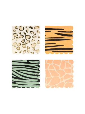 Safari Animal Print Large Napkins