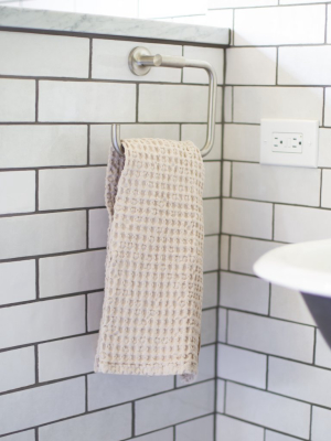 Natural Big Waffle Hand Towel