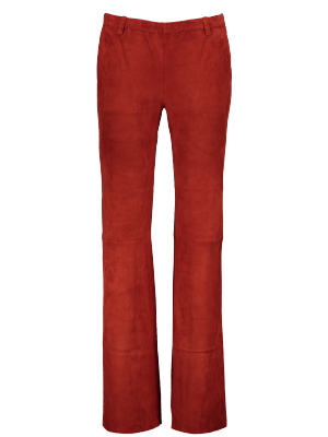 Oswald 18 Suede Flare Pant Rust