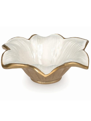 Julia Knight Lily 4" Bowl In Gold Snow