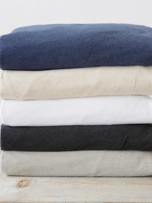 Great Bay Home Flannel Jersey Knit Sheet Set