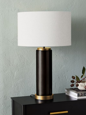 Pillar Metal Usb Table Lamp (24.5")