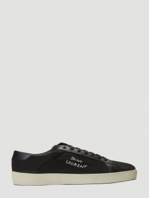 Saint Laurent Court Classic Sl/06 Embroidered Sneakers