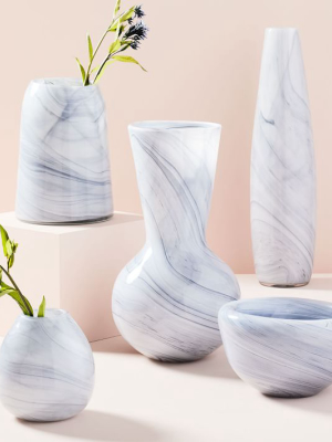 Marbled Glass Vases